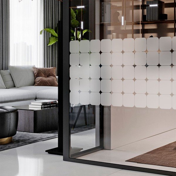 Okenske nalepke v kompletu 50 ks 10x10 cm Square Blackout – Ambiance-image-3