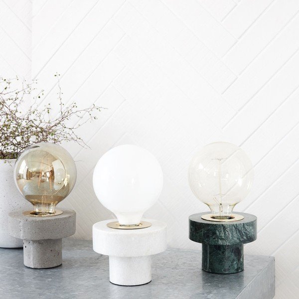 Namizna svetilka House Doctor White Marble-image-2