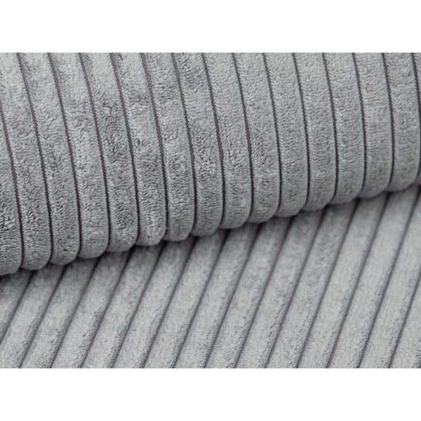 Svetlo siv tabure iz rebrastega žameta Campi – Cosmopolitan Design-image-2