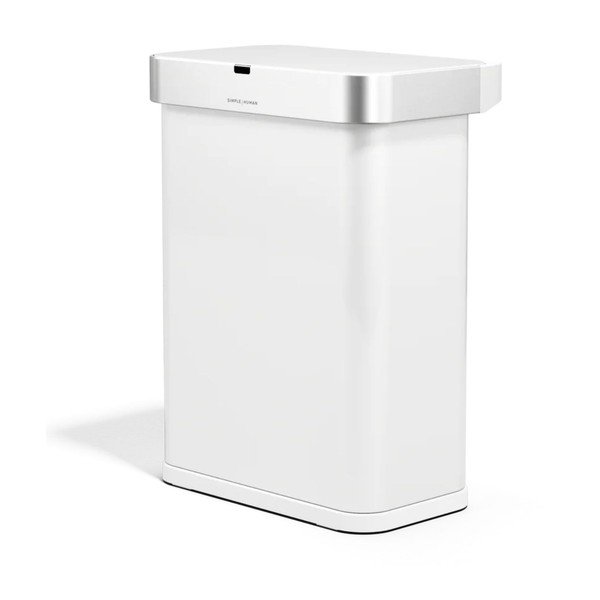 Mat bel brezstični jeklen koš za smeti 58 l Sensor – simplehuman-image-2