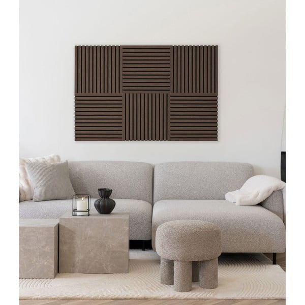 Akustični paneli v kompletu 2 ks 52x52 cm Walnut – House Nordic-image-1