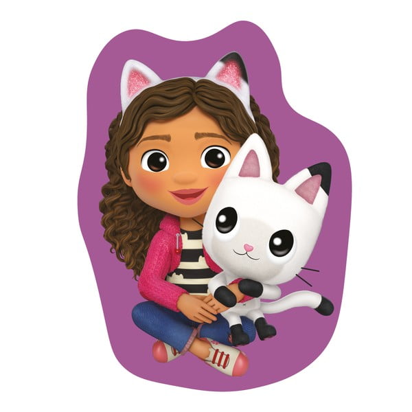 Otroška blazina iz flisa 35x35 cm Gabby´s Dollhouse "Pandy" – Jerry Fabrics