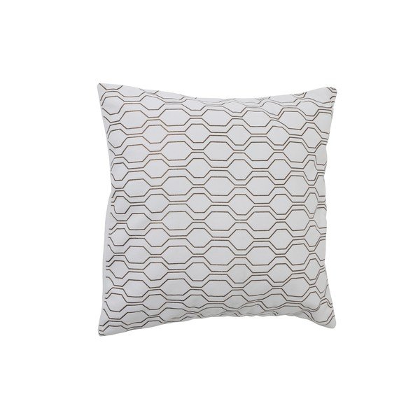 Vzglavnik Groovy White, 50x50 cm