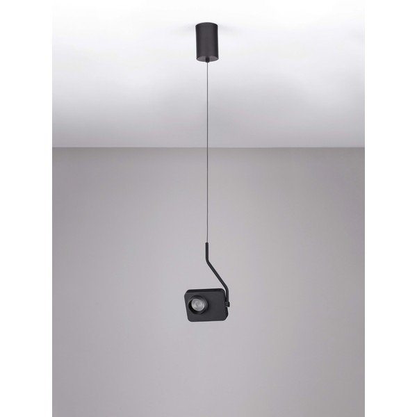Črna aluminijasta LED viseča svetilka z upogljivo konstrukcijo/zatemnitvena Kedros – Nova Luce-image-4