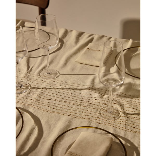 Namizni prt iz mešanice lana 150x250 cm Flia – Kave Home-image-1