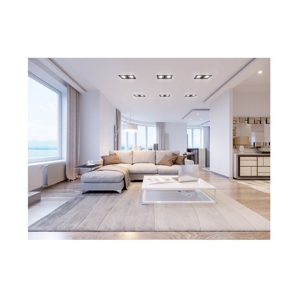 Črna stropna svetilka s kovinskim senčilom 15x25,5 cm Milo – GTV-image-3