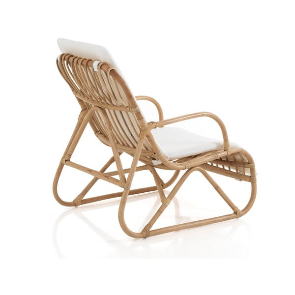 Pleten fotelj v beli in naravni barvi Erik - Tomasucci-image-2