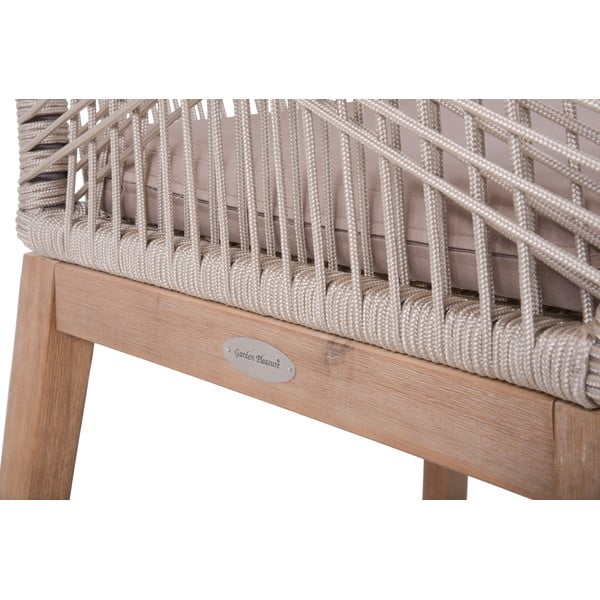 Bež vrtni stol iz masivnega lesa Pomona – Garden Pleasure-image-2