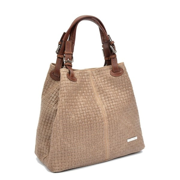 Rjava in siva usnjena torbica Isabella Rhea 858-image-3