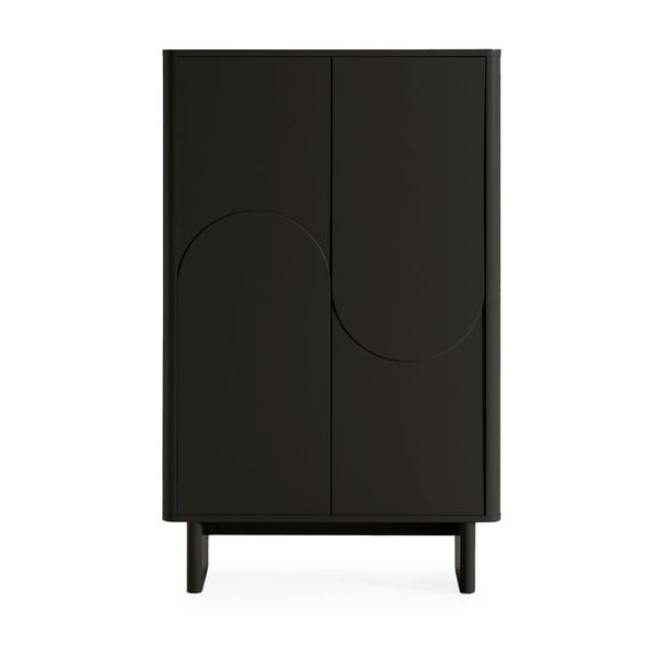 Črna omarica 80x130x40 cm Solei – MOME