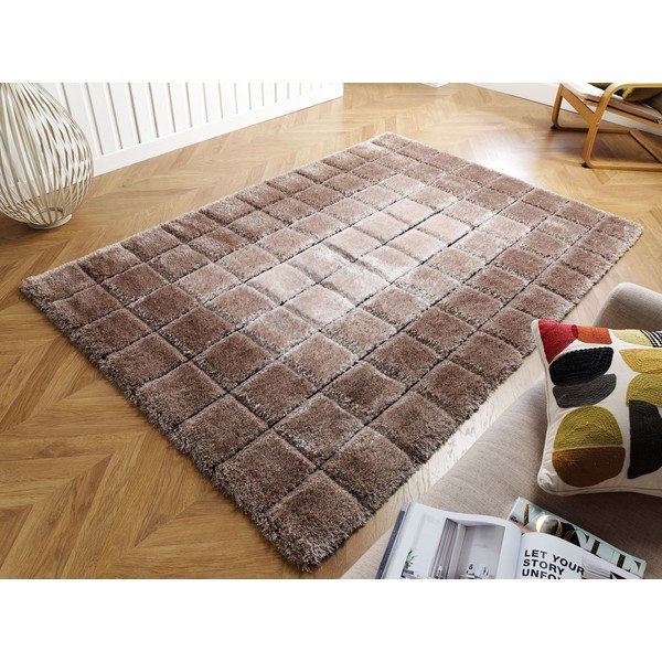 Rjava preproga Flair Rugs Cube, 120 x 170 cm-image-4
