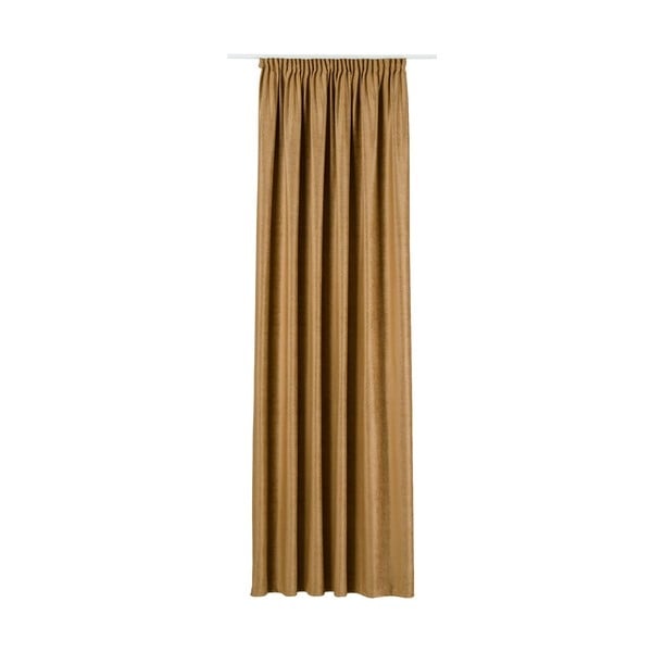Rjava žametna zavesa 140x260 cm Novara – Mendola Fabrics