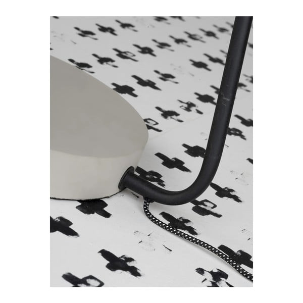 Črna/siva stoječa svetilka s kovinskim senčnikom (višina 147 cm) Madrid – it's about RoMi-image-2