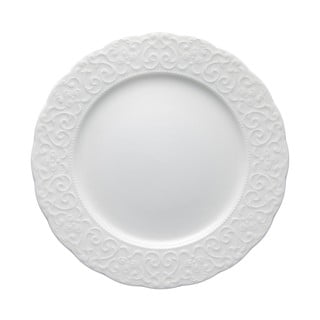 Bel porcelanast krožnik Brandani Gran Gala, ⌀ 25 cm
