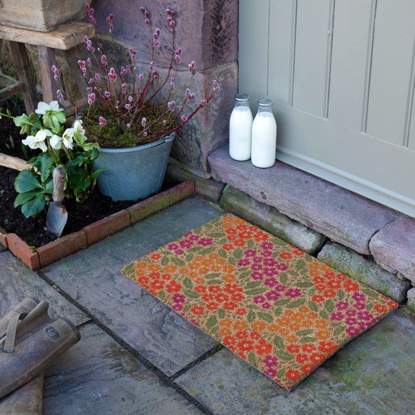 Predpražnik iz kokosovih vlaken 40x60 cm Floral – Artsy Doormats-image-2