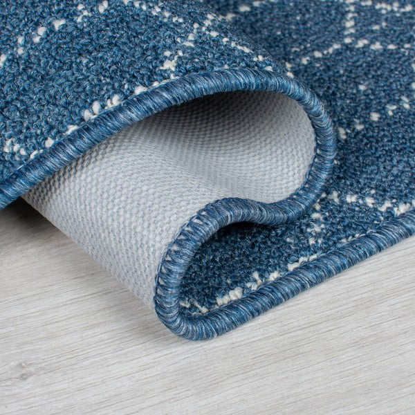 Temno moder pralen tekač 57x230 cm Argyll – Flair Rugs-image-2