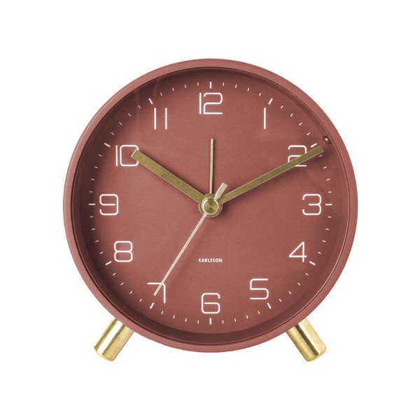 Rdeča budilka Karlsson Lofty, ø 11 cm-image-1