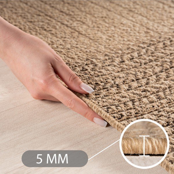 Rjava okrogla notranja in zunanja preproga ø 160 cm Timber 1405 – Ayyildiz Carpets-image-2