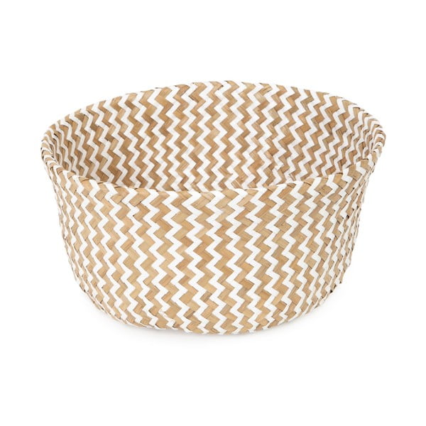 Svetla košara za shranjevanje iz morske trave Compactor Zic Zac, ⌀ 27 cm-image-2