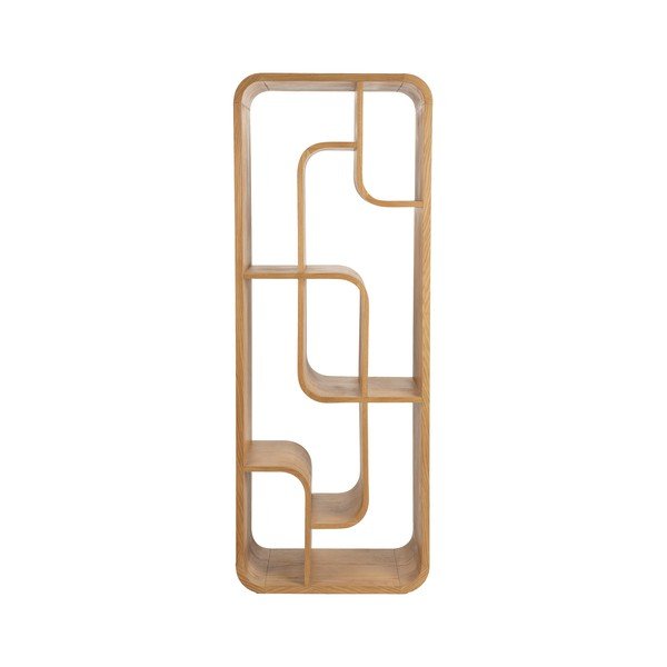 Regal iz masivnega hrasta v naravni barvi 60x160x35 cm Seven – Zuiver-image-2