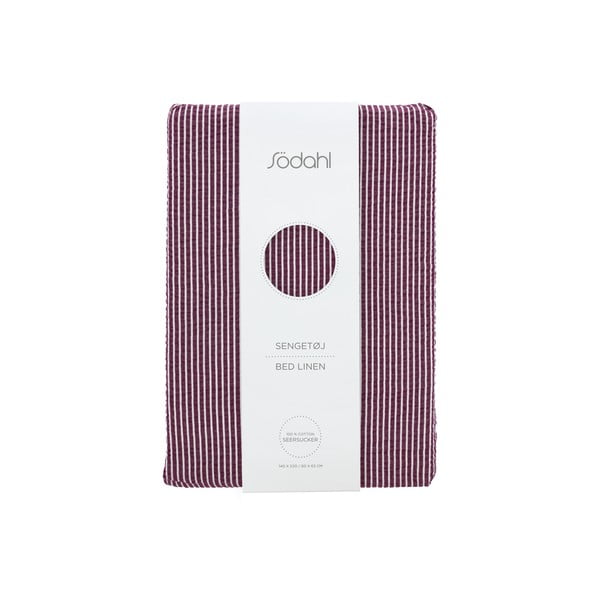 Vijolična enojna bombažna posteljnina 140x200 cm Cheerful – Södahl-image-4