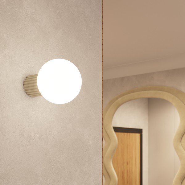 Kremno bela stenska svetilka ø 12 cm Orbital – Sollux-image-1