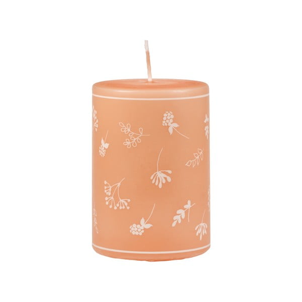 Oranžna sveča Unipar Fleur, čas gorenja 30 h