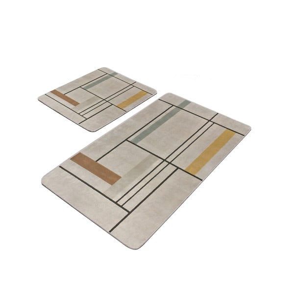 Svetlo rjave kopalniške preproge v kompletu 2 ks 60x100 cm – Mila Home