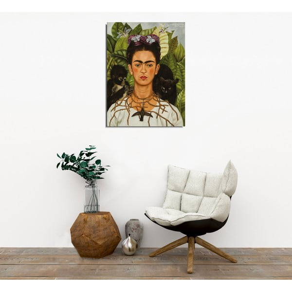 Stenska reprodukcija na platnu Frida Kahlo, 30 x 40 cm-image-3