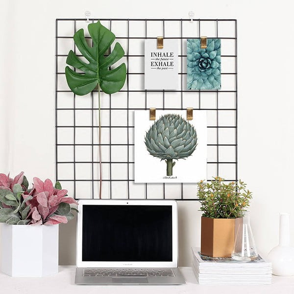 Črna kovinska tabla za opomnike Reminder, 60 x 60 cm-image-1