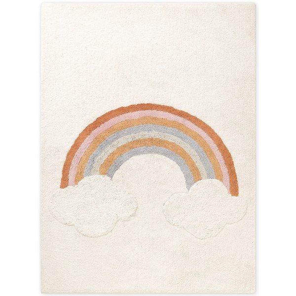 Kremno bela pralna/ročno tkana bombažna otroška preproga 140x200 cm Snuggle Petite – Hanse Home