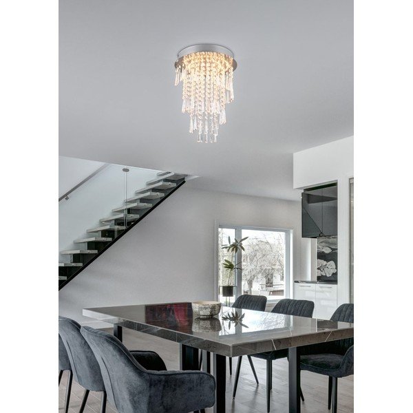 LED stropna svetilka v srebrni barvi ø 30 cm Pomp – Reality-image-1