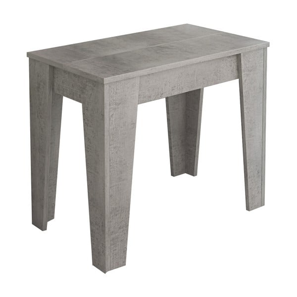 Siva lesena miza s 6 dodatnimi podaljški Tomasucci Charlie, 75 x 90 x 50 cm
