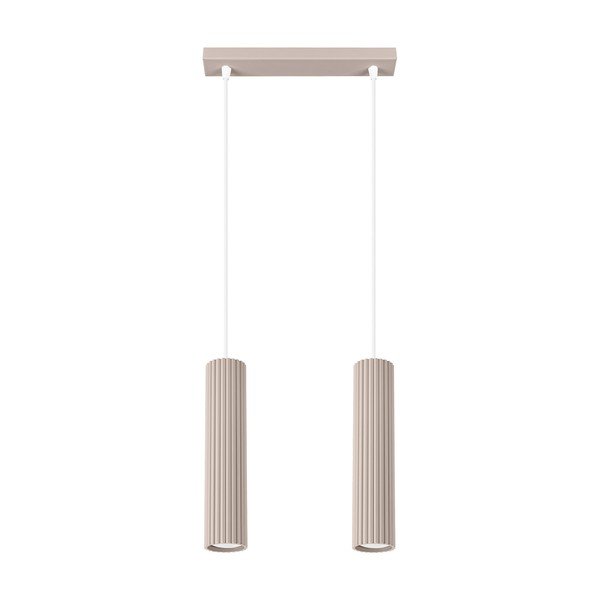 Sivorjava kovinska viseča svetilka Gleam – Sollux