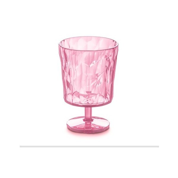 Roza plastična skodelica Tantitoni Crystal, 250 ml