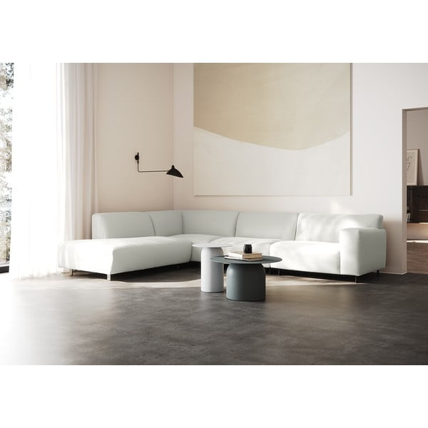 Bela kotna sedežna garnitura (desni kot) Vesta – Furninova -image-4