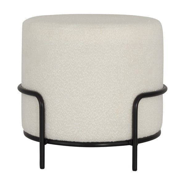 Bel tabure iz tkanine bouclé Carl – Tenzo-image-3