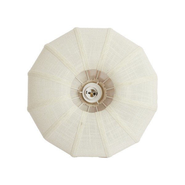Kremno bela stropna svetilka s tekstilnim senčilom ø 40 cm Zosia – Light & Living-image-4