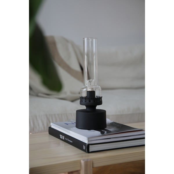 Črna namizna svetilka s steklenim senčilom (višina 31 cm) Kandella – Markslöjd-image-2