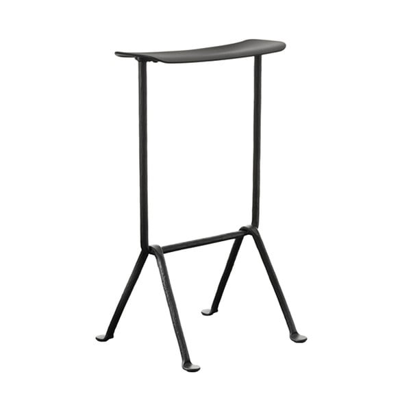 Črn barski stol Magis Officina, višina 65 cm