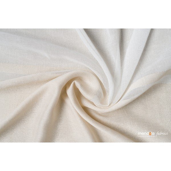 Bela/bež prosojna zavesa 300x260 cm Sanova – Mendola Fabrics-image-1