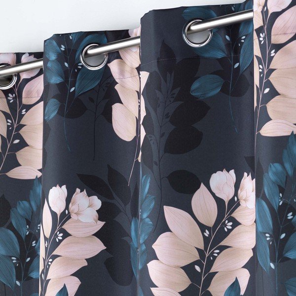 Temno modra zavesa 140x260 cm Belline – douceur d'intérieur-image-1