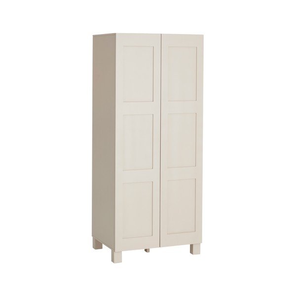Sivo-bež stenska garderobna omara iz MDF plošč 80x190x61 cm Ben – Ellos Home