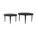 Črne okrogle mizice v kompletu 2 ks ø 75 cm Tobias – Light & Living