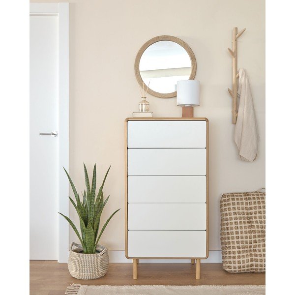 Stenski obešalnik iz brezovega lesa Kave Home Natane-image-2