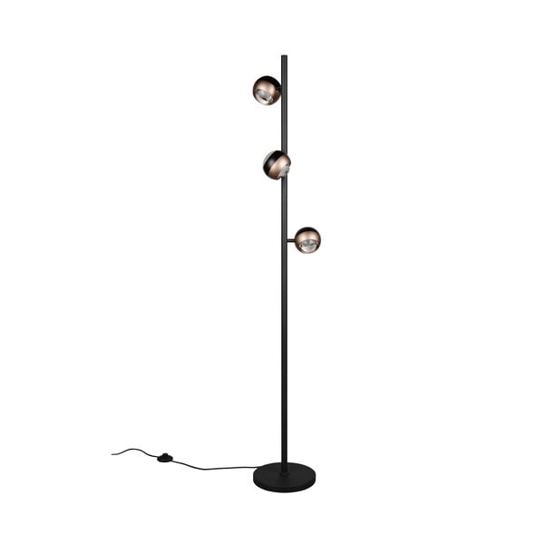 Črno-bronasta LED stoječa svetilka (višina 150 cm) Orbit – Trio Select-image-4