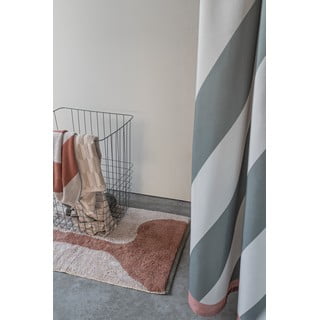 Opečnato oranžno-bež pralna bombažna preproga 50x80 cm Figura – Mette Ditmer Denmark