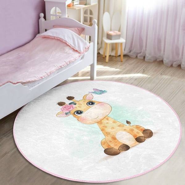 Bela otroška preproga ø 100 cm Comfort – Mila Home-image-1