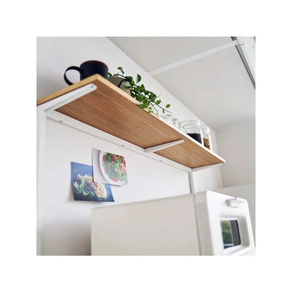 Bela/naravna lesena dodatna kuhinjska polica 28,5x8,5 cm Tower – YAMAZAKI-image-3