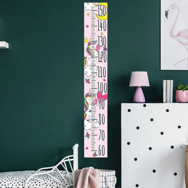 Otroška nalepka za merjenje višine za vrata/stenska 15x100 cm Unicorns – Ambiance-image-2
